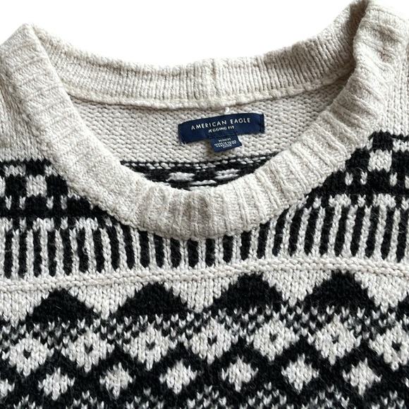 American Eagle Jegging Fit Chunky Knit Boyfriend Ski Sweater - Picture 4 of 7